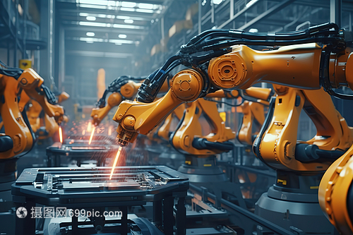 自動化機(jī)械臂在高科技制造設(shè)施中組裝產(chǎn)品